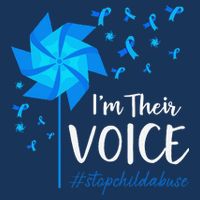 Child Abuse Prevention Awareness IM Their Voice Pinwheel Visor