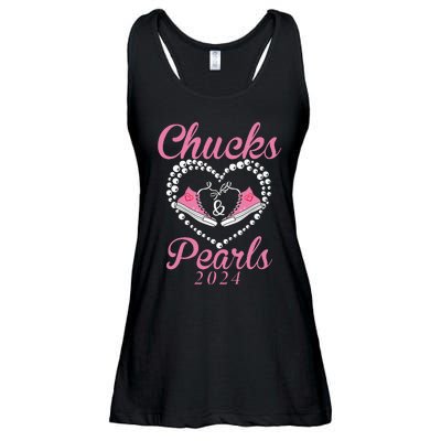 Chucks And Pearls 2024 Black History Chucks And Pearls Ladies Essential Flowy Tank