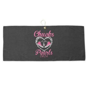 Chucks And Pearls 2024 Black History Chucks And Pearls Large Microfiber Waffle Golf Towel