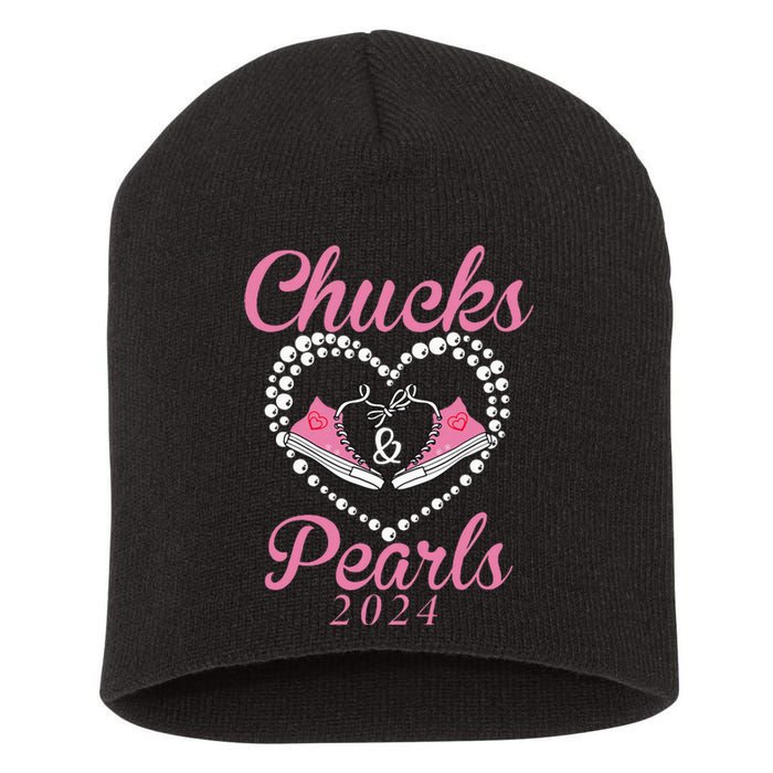 Chucks And Pearls 2024 Black History Chucks And Pearls Short Acrylic Beanie