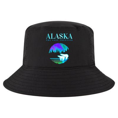 Cool Alaska Pair of Polar Bear with Aurora Snow Scene Cool Comfort Performance Bucket Hat