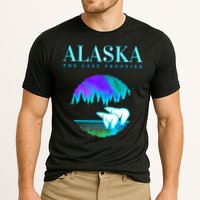 Cool Alaska Pair of Polar Bear with Aurora Snow Scene Cooling Performance Crew T-Shirt