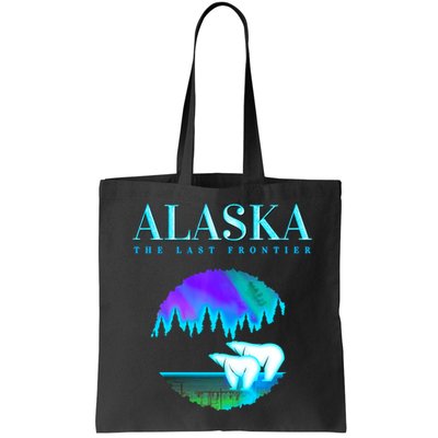 Cool Alaska Pair of Polar Bear with Aurora Snow Scene Bag