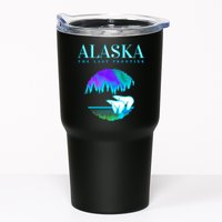 Cool Alaska Pair of Polar Bear with Aurora Snow Scene Tumbler