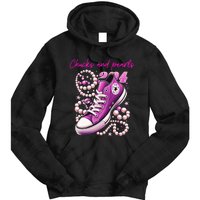 Chucks And Pearls Kamala Harris 2024 For President Tie Dye Hoodie