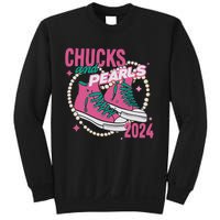 Chucks And Pearls IM With Her Kamala 2024 Sweatshirt