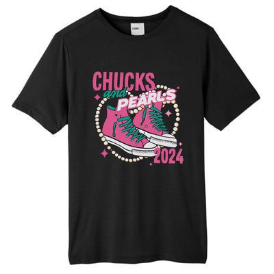 Chucks And Pearls IM With Her Kamala 2024 Tall Fusion ChromaSoft Performance T-Shirt