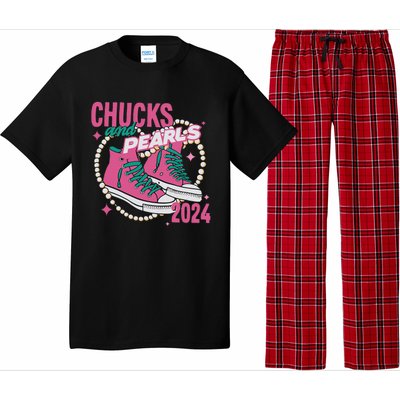 Chucks And Pearls IM With Her Kamala 2024 Pajama Set