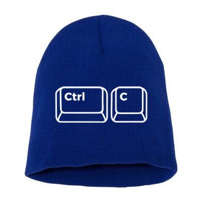 Copy And Paste Dad Matching Father Daughter Son S Cool Gift Short Acrylic Beanie