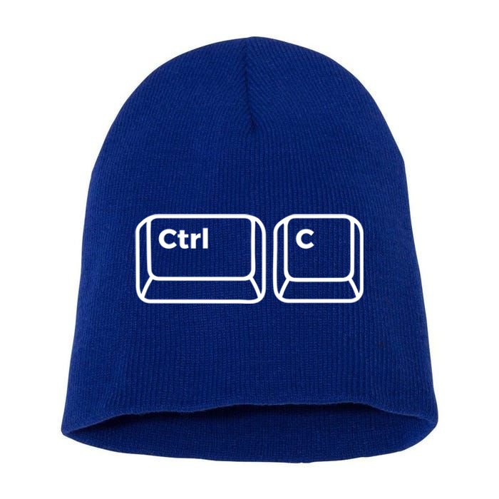 Copy And Paste Dad Matching Father Daughter Son S Cool Gift Short Acrylic Beanie