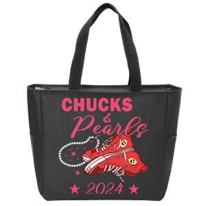 Chucks And Pearls Kmala 2024 Chucks And Pearls Gift Zip Tote Bag