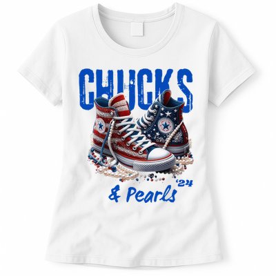 Chucks And Pearls Cute Women 2024 Women's T-Shirt