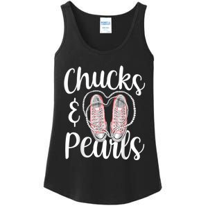 Chucks And Pearls Gift Kamala Harris New Vice President Ladies Essential Tank