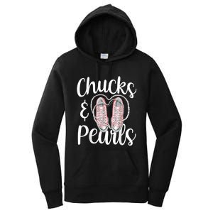 Chucks And Pearls Gift Kamala Harris New Vice President Women's Pullover Hoodie