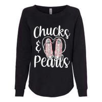 Chucks And Pearls Gift Kamala Harris New Vice President Womens California Wash Sweatshirt