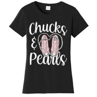 Chucks And Pearls Gift Kamala Harris New Vice President Women's T-Shirt