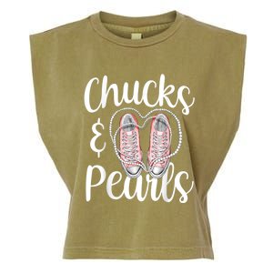 Chucks And Pearls Gift Kamala Harris New Vice President Garment-Dyed Women's Muscle Tee