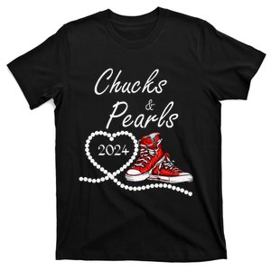 Chucks And Pearls 2024 Kamala Harris For President 47th Gift T-Shirt