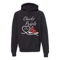 Chucks And Pearls 2024 Kamala Harris For President 47th Gift Premium Hoodie