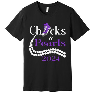 Chucks And Pearls I Understand The Assignment 2024 Gift Premium T-Shirt