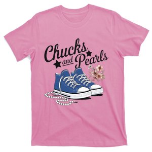 Chucks And Pearls For Ladies 2025 For Ladies T-Shirt