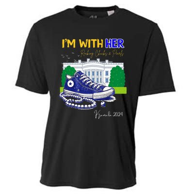 Chucks And Pearls IM With Her Kamala 2024 Cooling Performance Crew T-Shirt