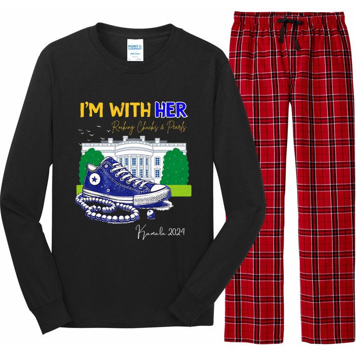 Chucks And Pearls IM With Her Kamala 2024 Long Sleeve Pajama Set