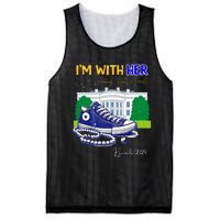 Chucks And Pearls IM With Her Kamala 2024 Mesh Reversible Basketball Jersey Tank