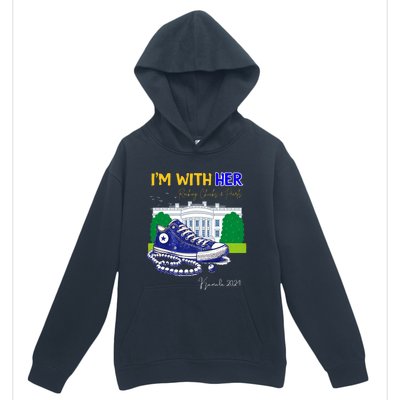 Chucks And Pearls IM With Her Kamala 2024 Urban Pullover Hoodie