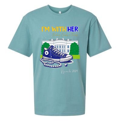 Chucks And Pearls IM With Her Kamala 2024 Sueded Cloud Jersey T-Shirt