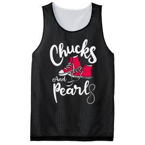 Chucks And Pearls IM With Her Kamala Harris Supporters Mesh Reversible Basketball Jersey Tank