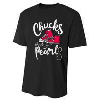 Chucks And Pearls IM With Her Kamala Harris Supporters Performance Sprint T-Shirt