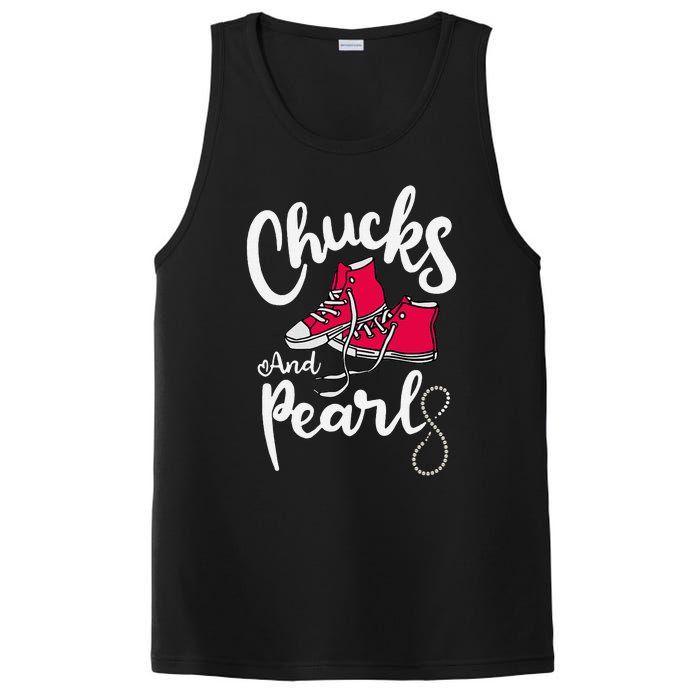 Chucks And Pearls IM With Her Kamala Harris Supporters PosiCharge Competitor Tank