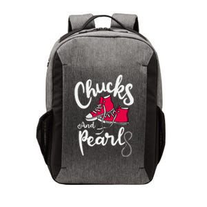 Chucks And Pearls IM With Her Kamala Harris Supporters Vector Backpack