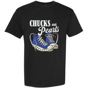 Chucks And Pearls IM With Her Kamala 2024 Garment-Dyed Heavyweight T-Shirt