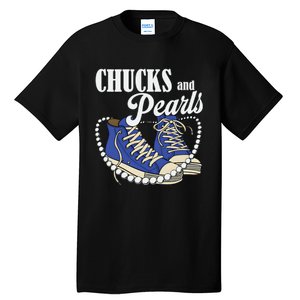 Chucks And Pearls IM With Her Kamala 2024 Tall T-Shirt