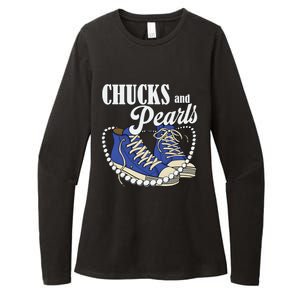 Chucks And Pearls IM With Her Kamala 2024 Womens CVC Long Sleeve Shirt