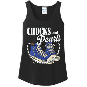 Chucks And Pearls IM With Her Kamala 2024 Ladies Essential Tank