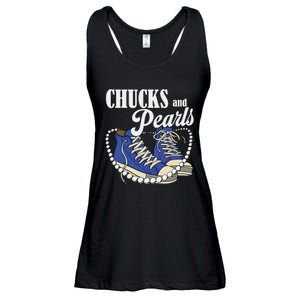 Chucks And Pearls IM With Her Kamala 2024 Ladies Essential Flowy Tank