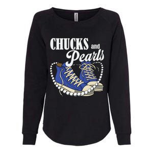 Chucks And Pearls IM With Her Kamala 2024 Womens California Wash Sweatshirt