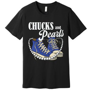 Chucks And Pearls IM With Her Kamala 2024 Premium T-Shirt