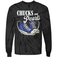 Chucks And Pearls IM With Her Kamala 2024 Tie-Dye Long Sleeve Shirt