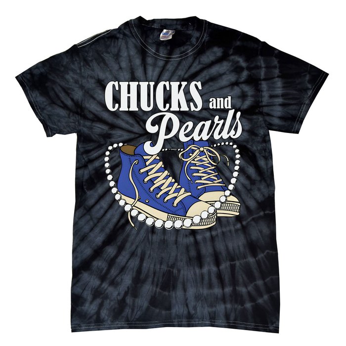 Chucks And Pearls IM With Her Kamala 2024 Tie-Dye T-Shirt