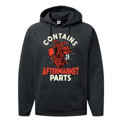 Contains Aftermarket Parts Open Heart Surgery Survivor Performance Fleece Hoodie