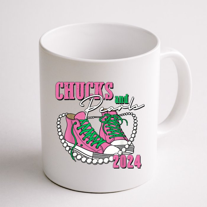 Chucks And Pearls IM With Her Kamala 2024 Coffee Mug