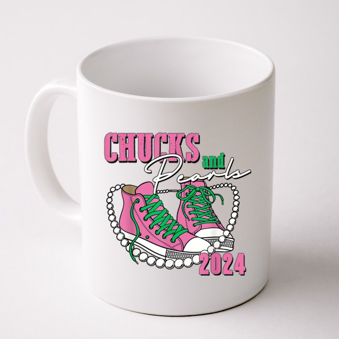 Chucks And Pearls IM With Her Kamala 2024 Coffee Mug