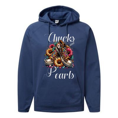 Chucks And Pearls S Performance Fleece Hoodie