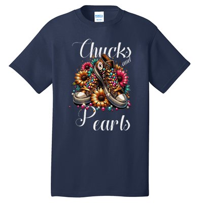 Chucks And Pearls S Tall T-Shirt