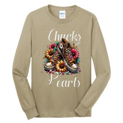 Chucks And Pearls S Tall Long Sleeve T-Shirt