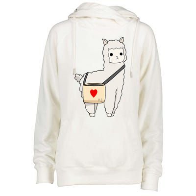 Cute Alpaca Pun Funny Alpaca My Bag Womens Funnel Neck Pullover Hood